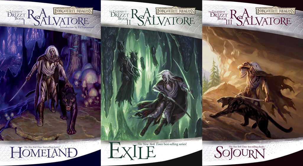 the-dark-elf-trilogy-by-r.a.-slavatore The Dark Elf Trilogy Legend of Drizzt Reading Order