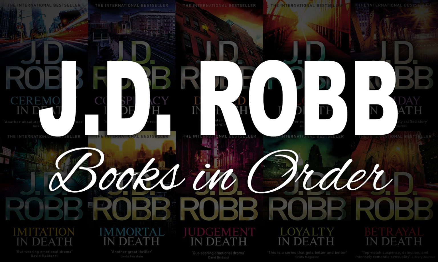 J D Robb New Releases 2024 Books Image to u