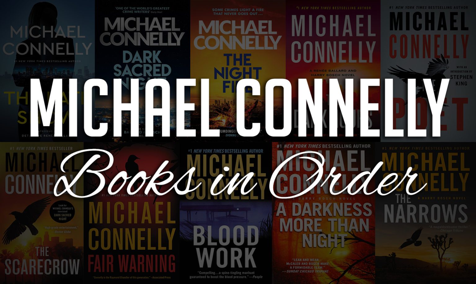 Michael Connelly Books in Order Guide 60+ Books]