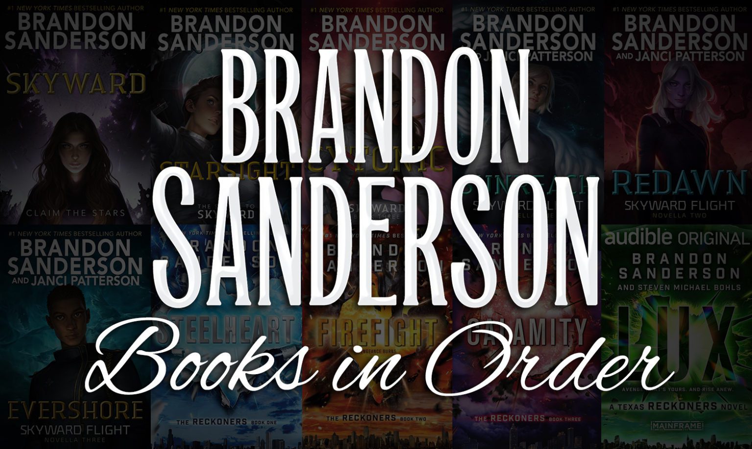 All 50+ Brandon Sanderson Books in Order Cosmere, Cytoverse & More