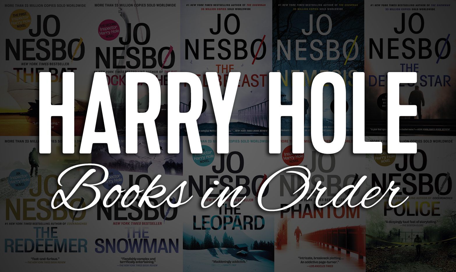 All 13 Harry Hole Books in Order by Jo Nesbø Ultimate Guide