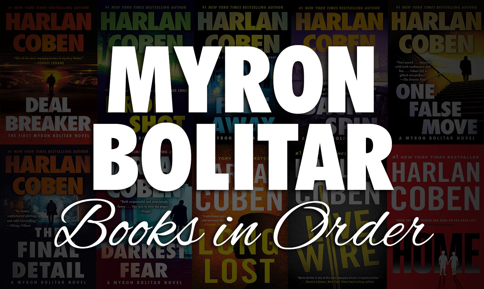All 10+ Myron Bolitar Books in Order by Harlan Coben