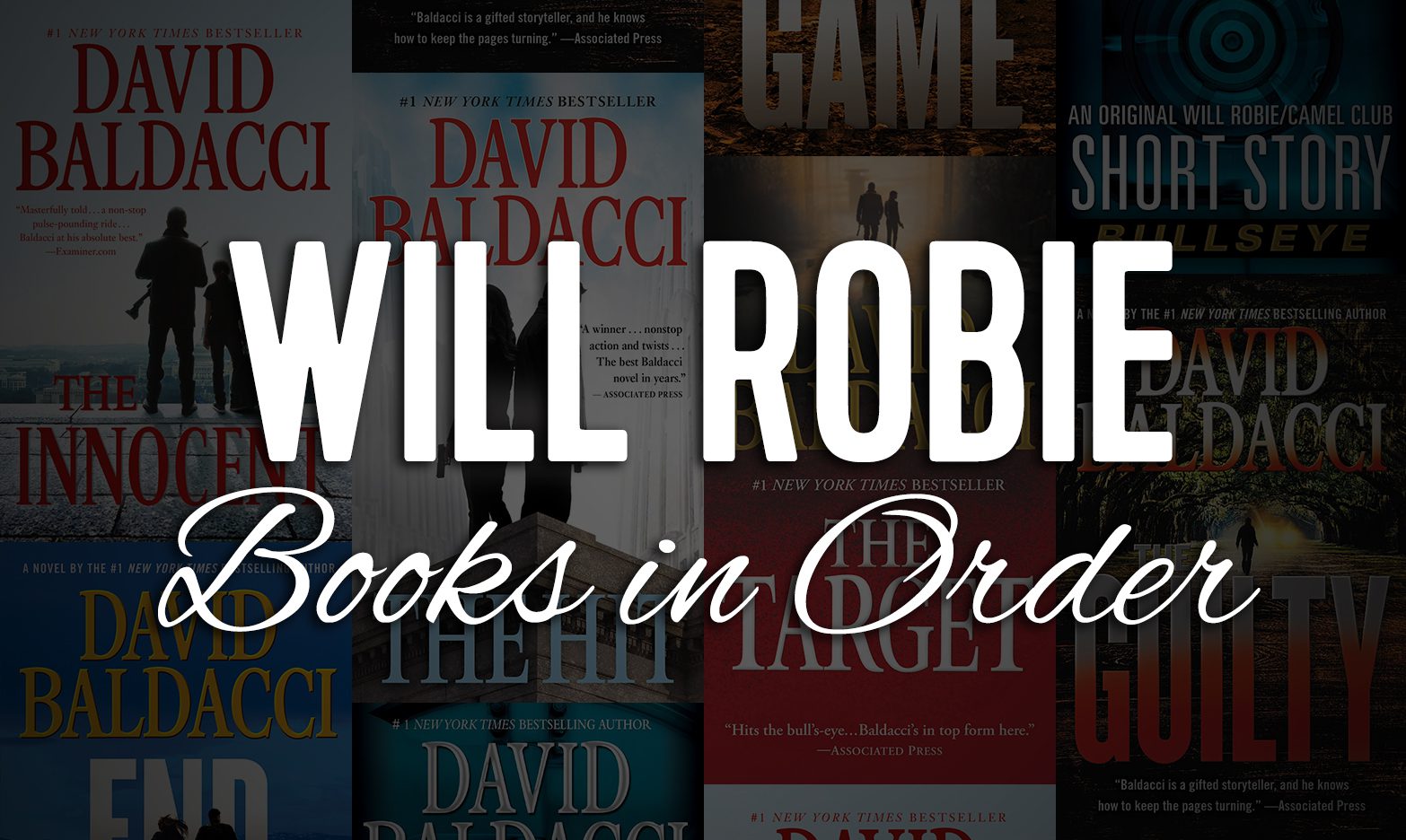 All 5+ Will Robie Books in Order by David Baldacci